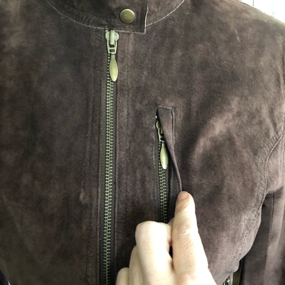Vintage Brown suede Jacket - Picture 6 of 8